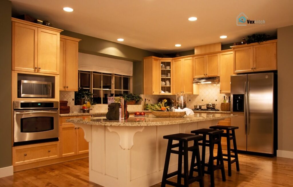 A modern warm design image of kitchen