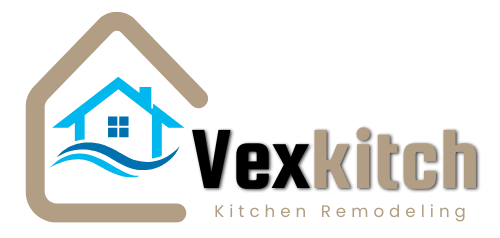 A logo file of vexkitch home remodeling company in Chula Vista