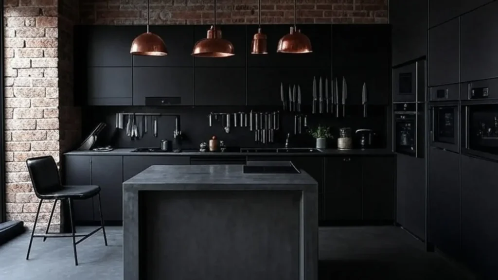 A Industrial Luxe Kitchens dark style