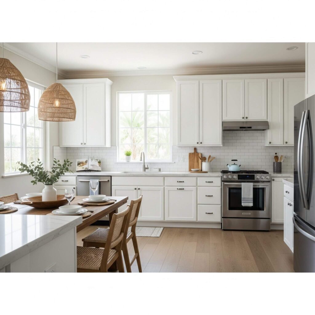 A modern design of Kitchen Cabinet and Countertop