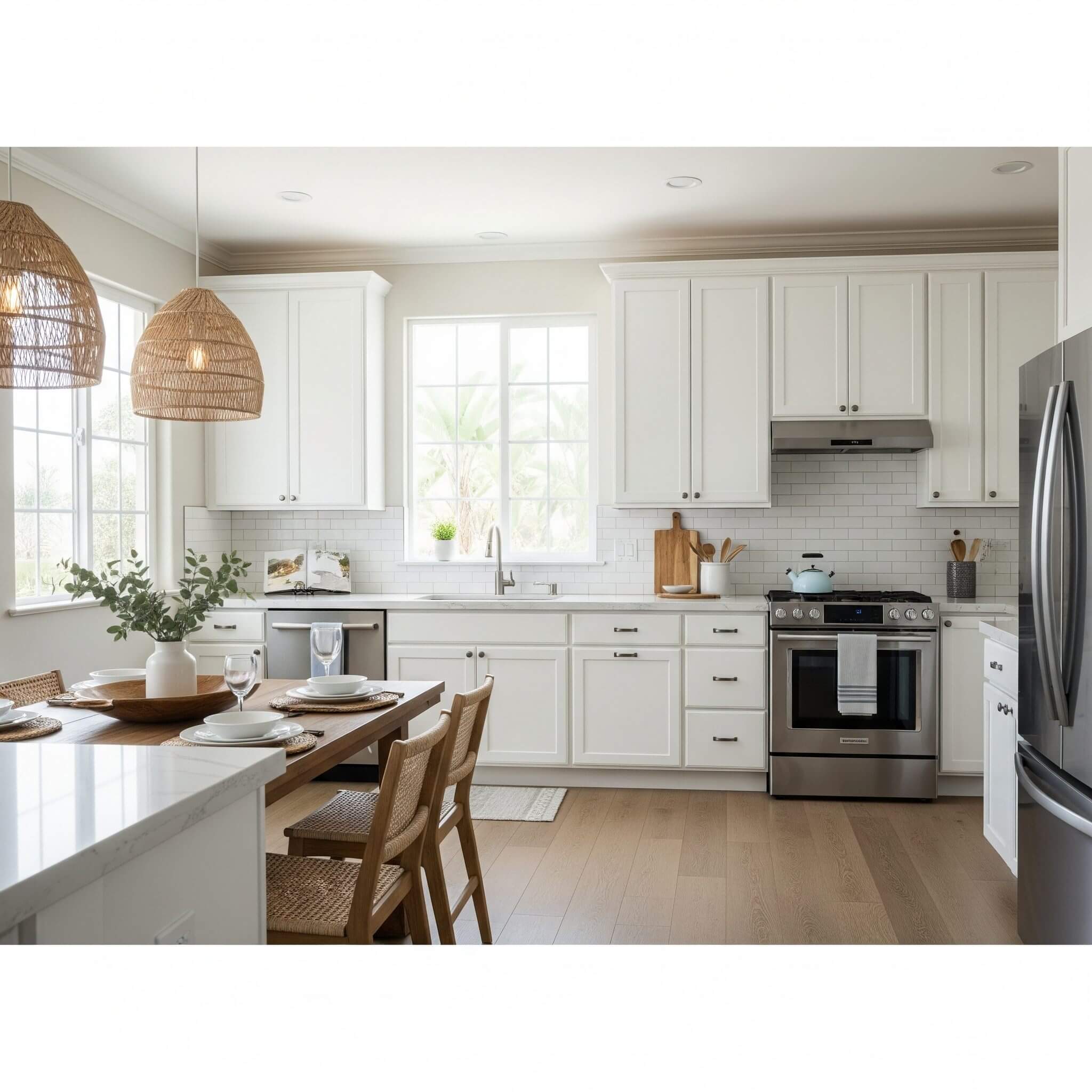 A modern design of Kitchen Cabinet and Countertop