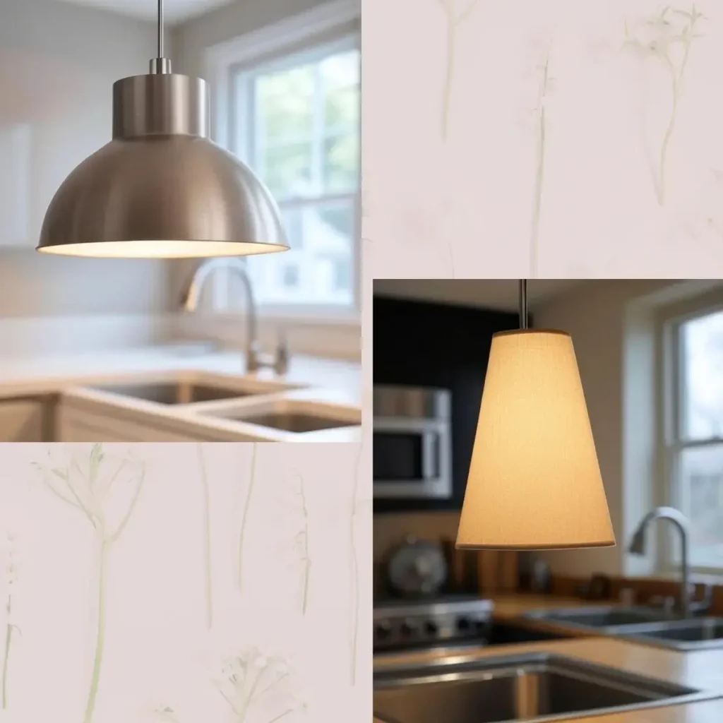 A Pendant lights of a kitchen