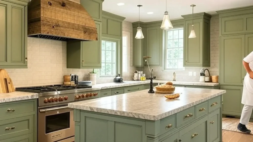 A Modern Farmhouse kitchen design.