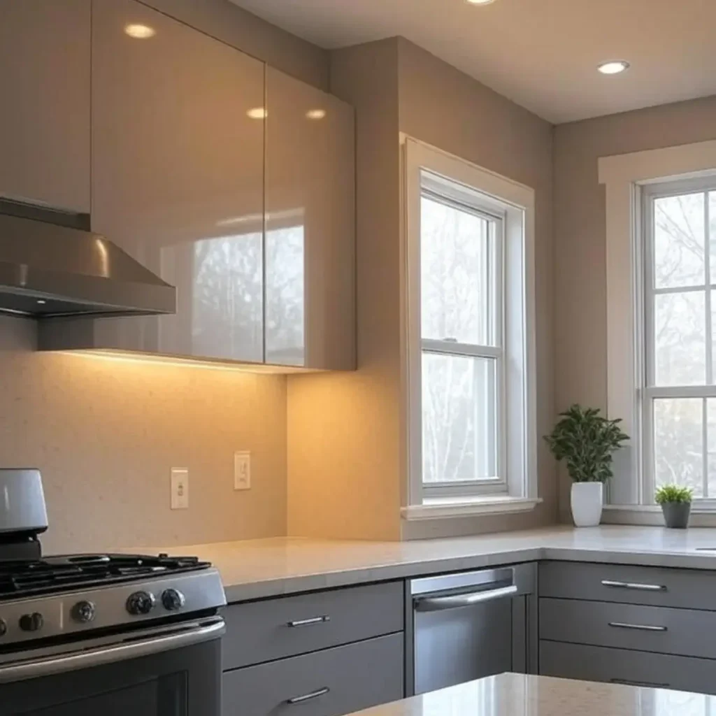 A Under-cabinet lights of kitchen