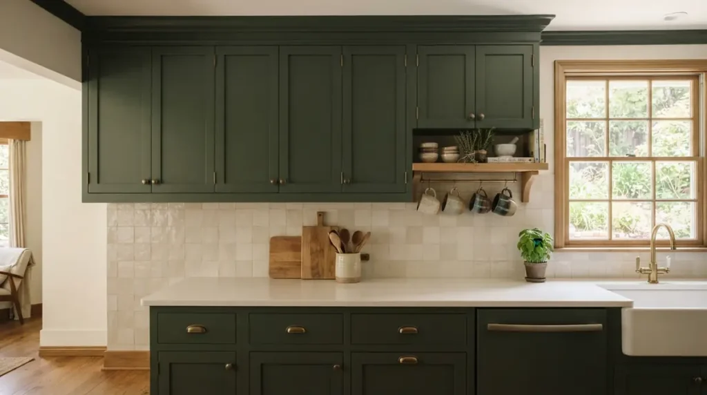 cottagecore kitchen wall storage