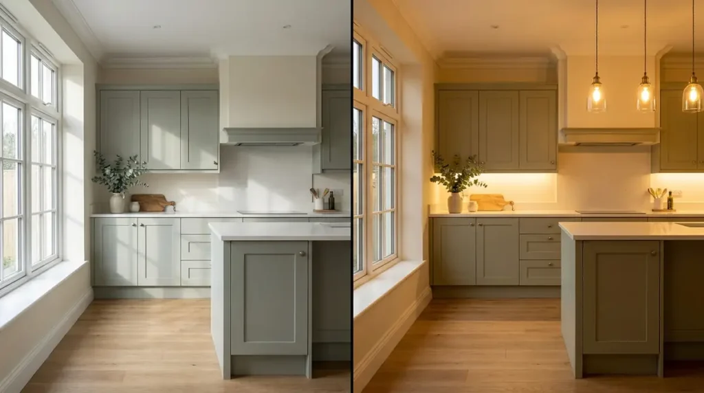 split scene kitchen lighting com